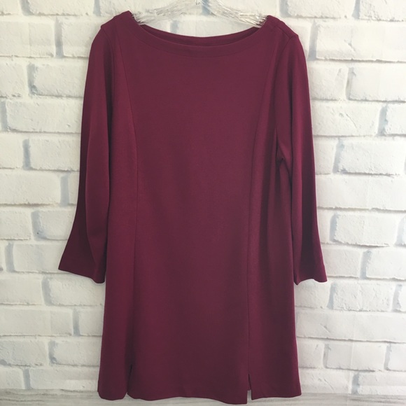 J. Jill Dresses & Skirts - J.Jill Womens Ponte Knit Dress Wine Size Medium